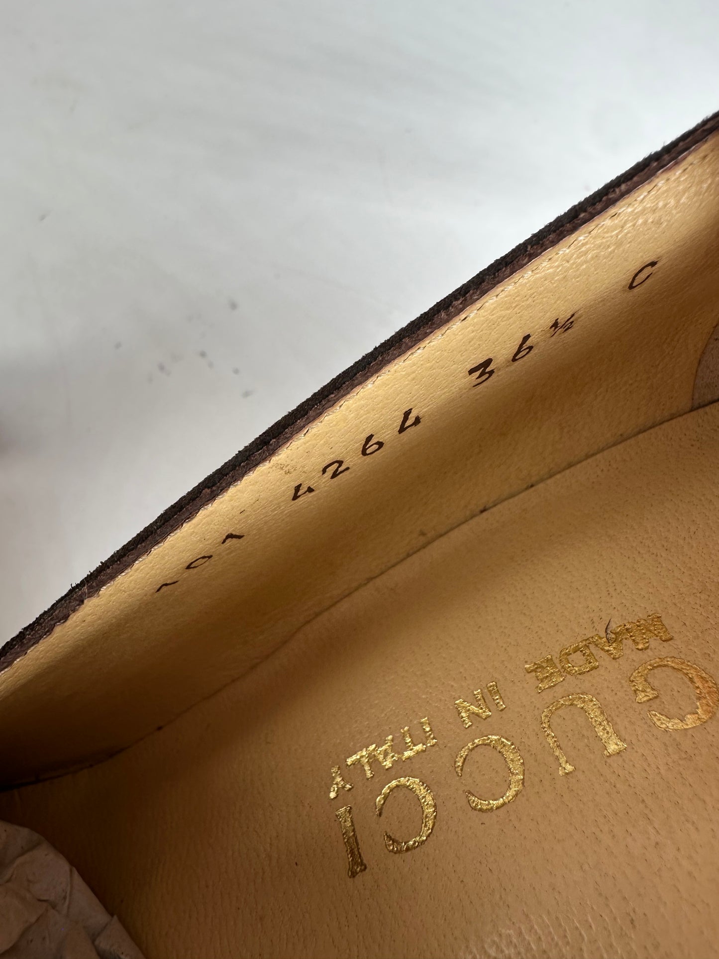 Vintage Gucci Suede Pumps Brown EU36,5