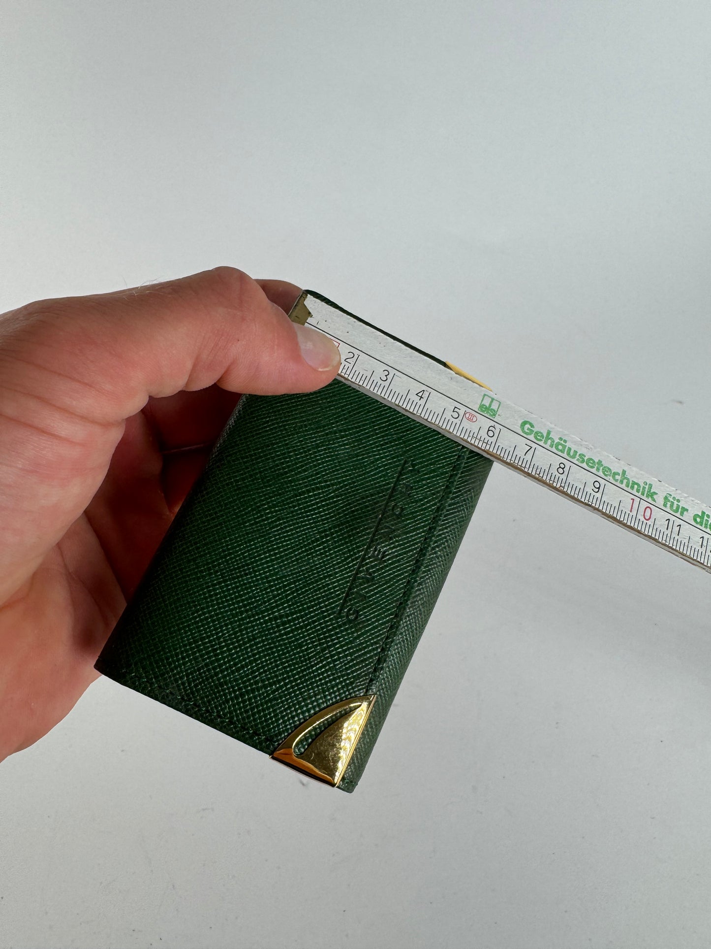 Vintage Givenchy Leather key holder green