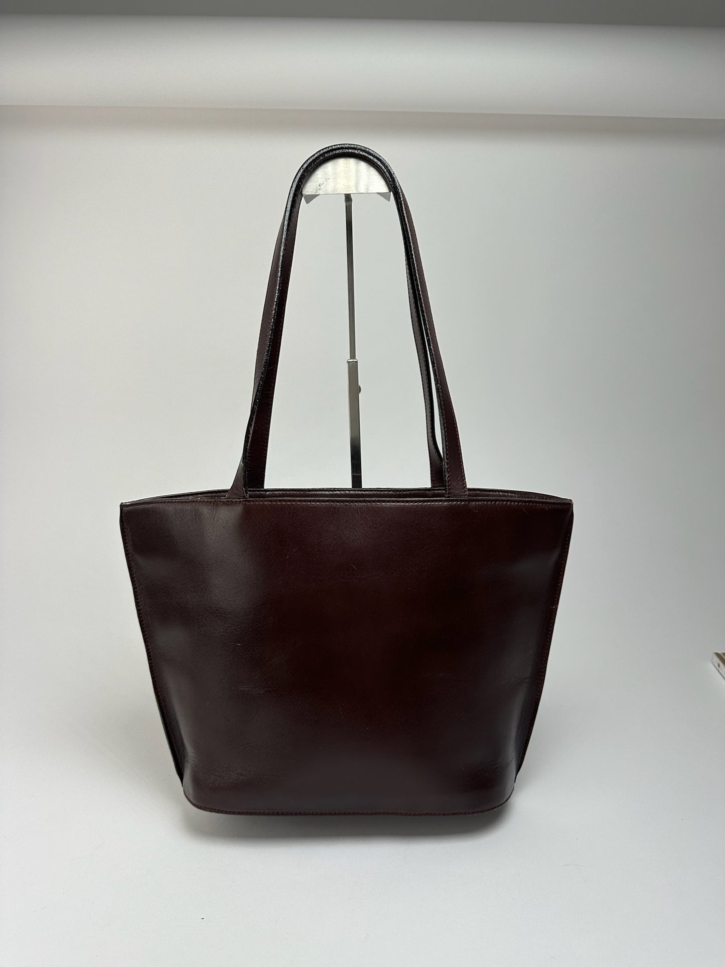 Sac vintage en cuir Issey Miyake violet