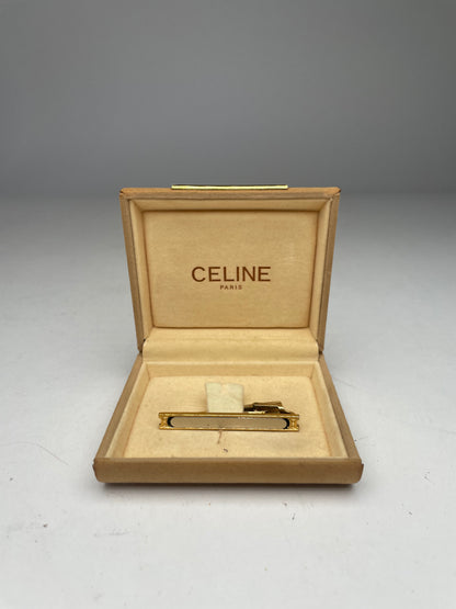 Vintage Celine Paris Tie / Money Clamp golden