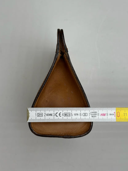 Vintage Celine Paris Triomphe clutch beige brown