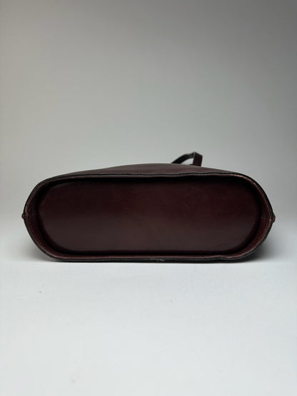 Sac vintage en cuir Issey Miyake violet