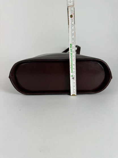 Sac vintage en cuir Issey Miyake violet