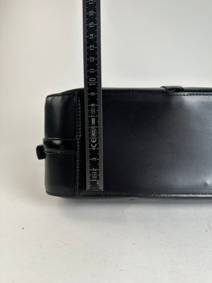 Vintage Courreges Leather Handbag Black