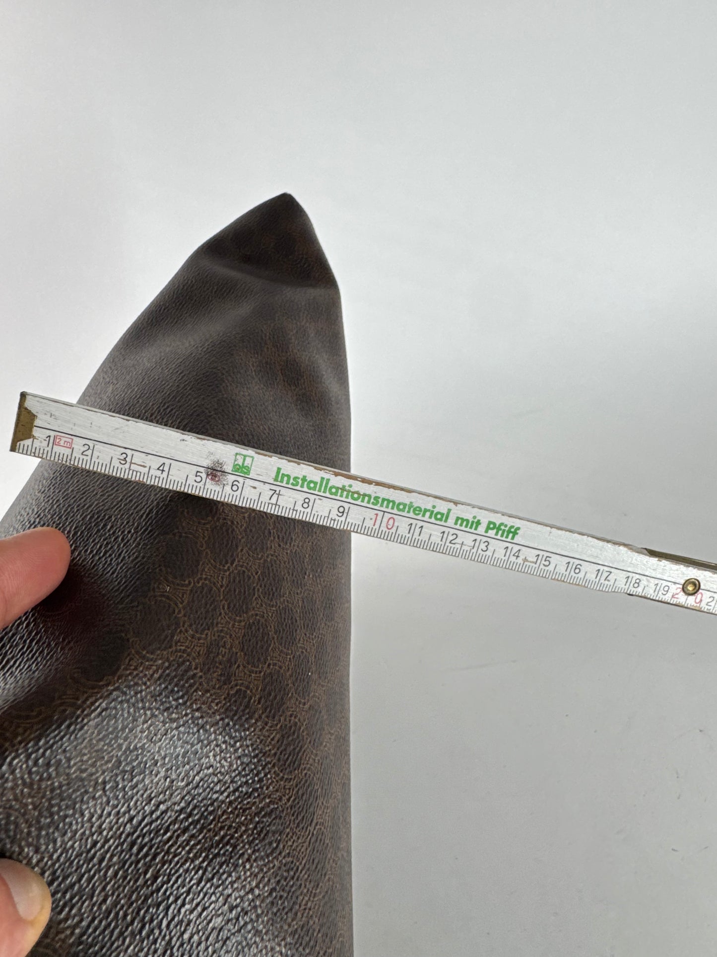 Vintage Celine Paris Leather monogram Big bag brown