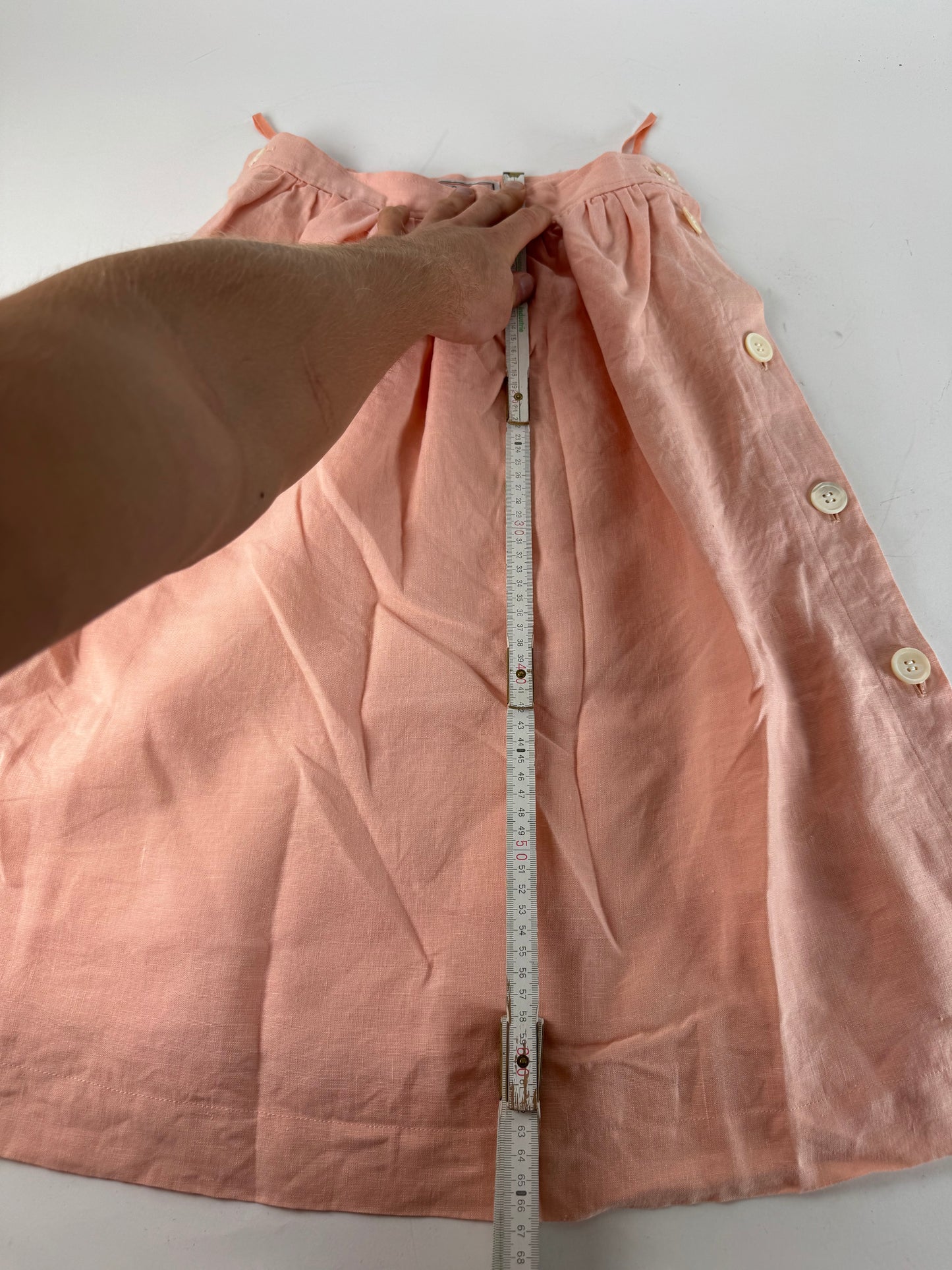 Vintage Yves Saint Laurent Wool Skirt Pink M