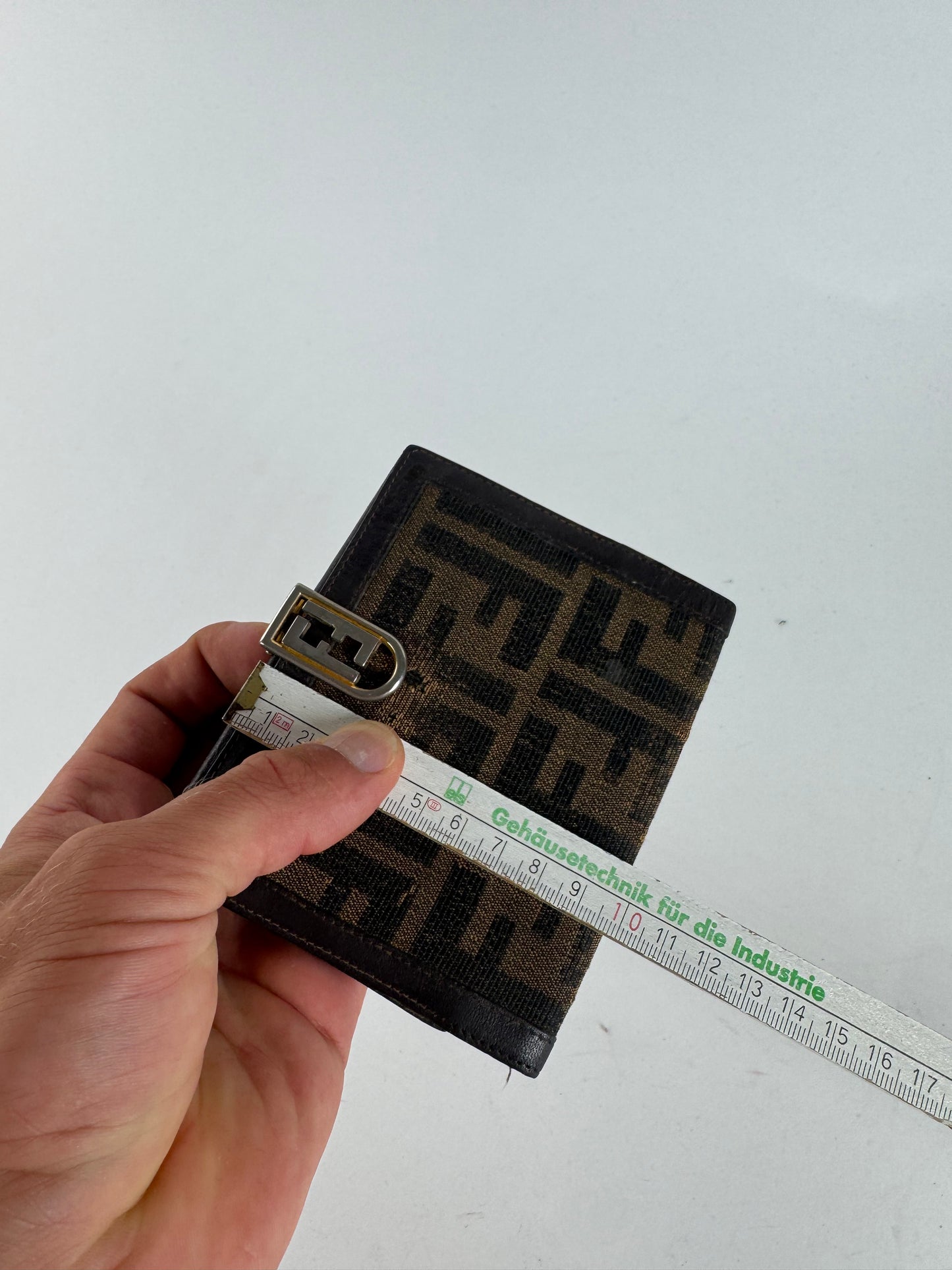 Vintage Fendi FF monogram wallet brown