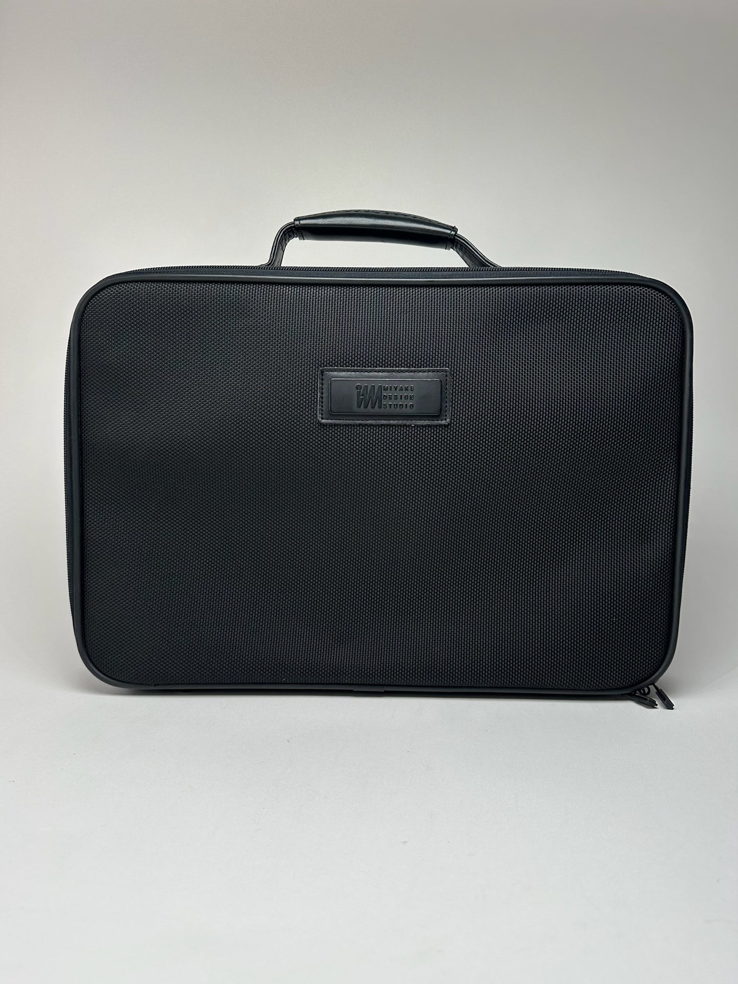 Vintage Issey Miyake Canvas Leather Suitcase Black