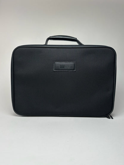 Vintage Issey Miyake Canvas Leather Suitcase Black