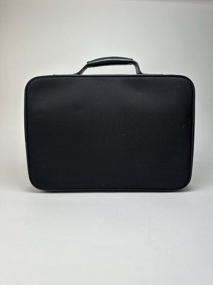 Vintage Issey Miyake Canvas Leather Suitcase Black