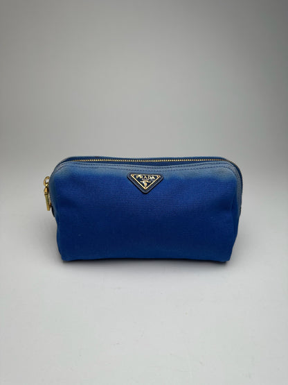 Vintage Prada Denim Bag/Clutch navy