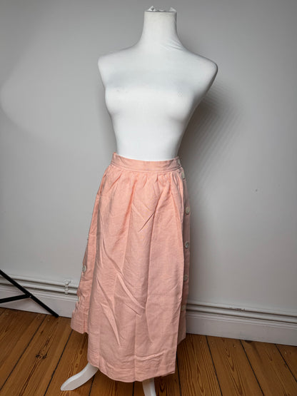 Vintage Yves Saint Laurent Wool Skirt Pink M