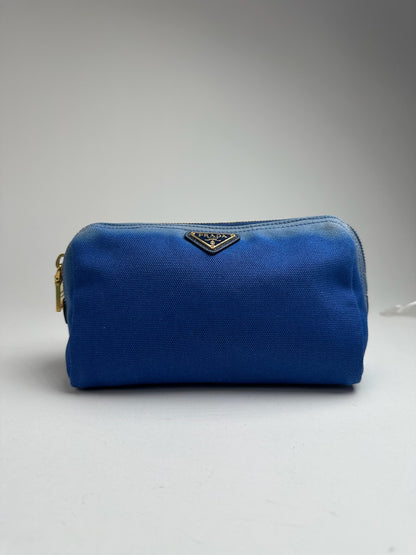 Vintage Prada Denim Bag/Clutch navy