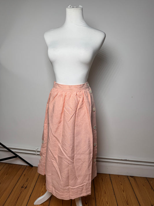 Vintage Yves Saint Laurent Wool Skirt Pink M