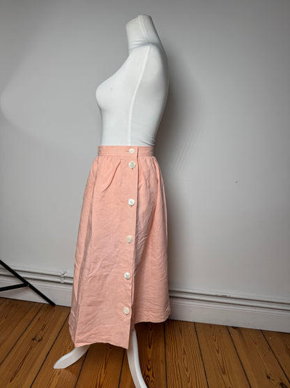 Vintage Yves Saint Laurent Wool Skirt Pink M