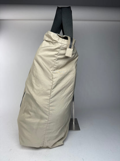 Sac de voyage Prada Sport vintage en polyester beige gris