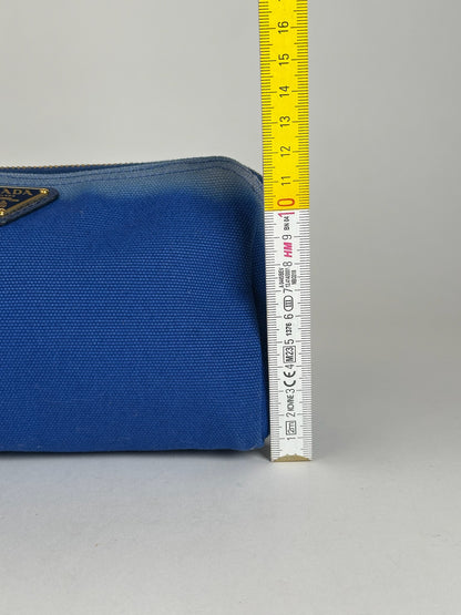 Vintage Prada Denim Bag/Clutch navy