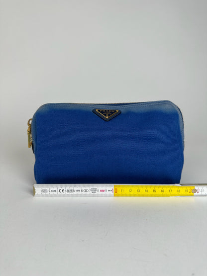 Vintage Prada Denim Bag/Clutch navy