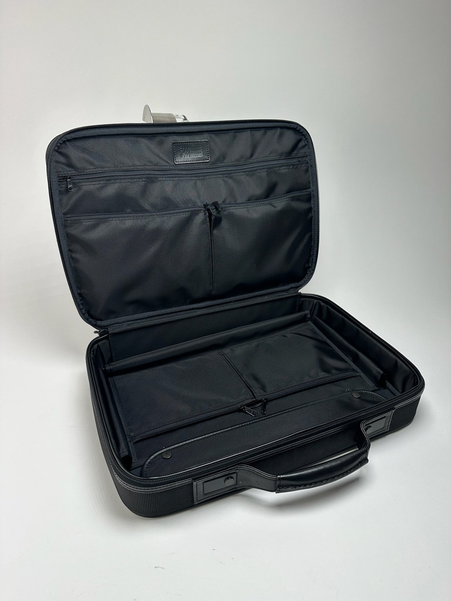 Vintage Issey Miyake Canvas Leather Suitcase Black