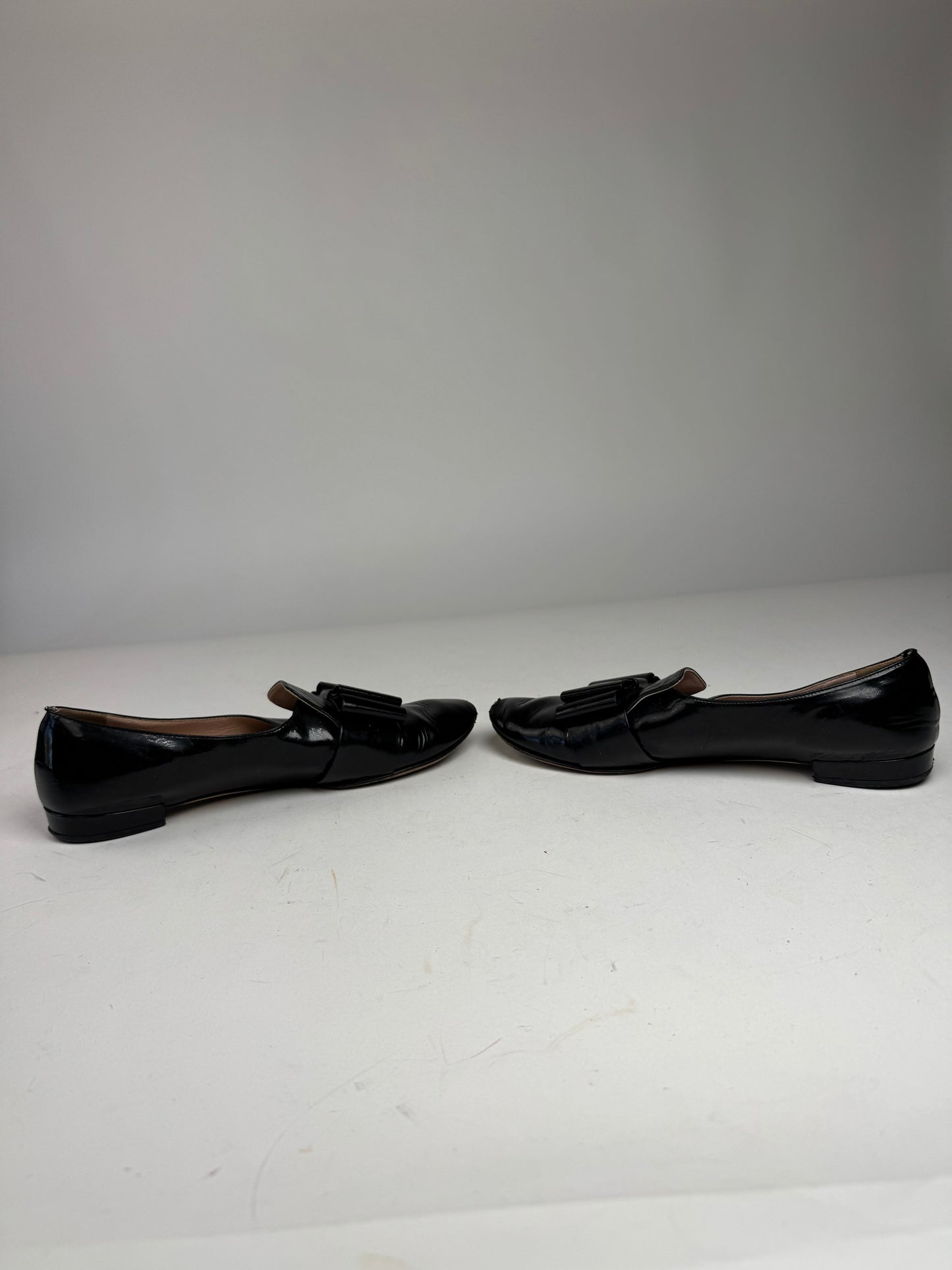 Miu Miu Patent Leather Ballerinas black 38