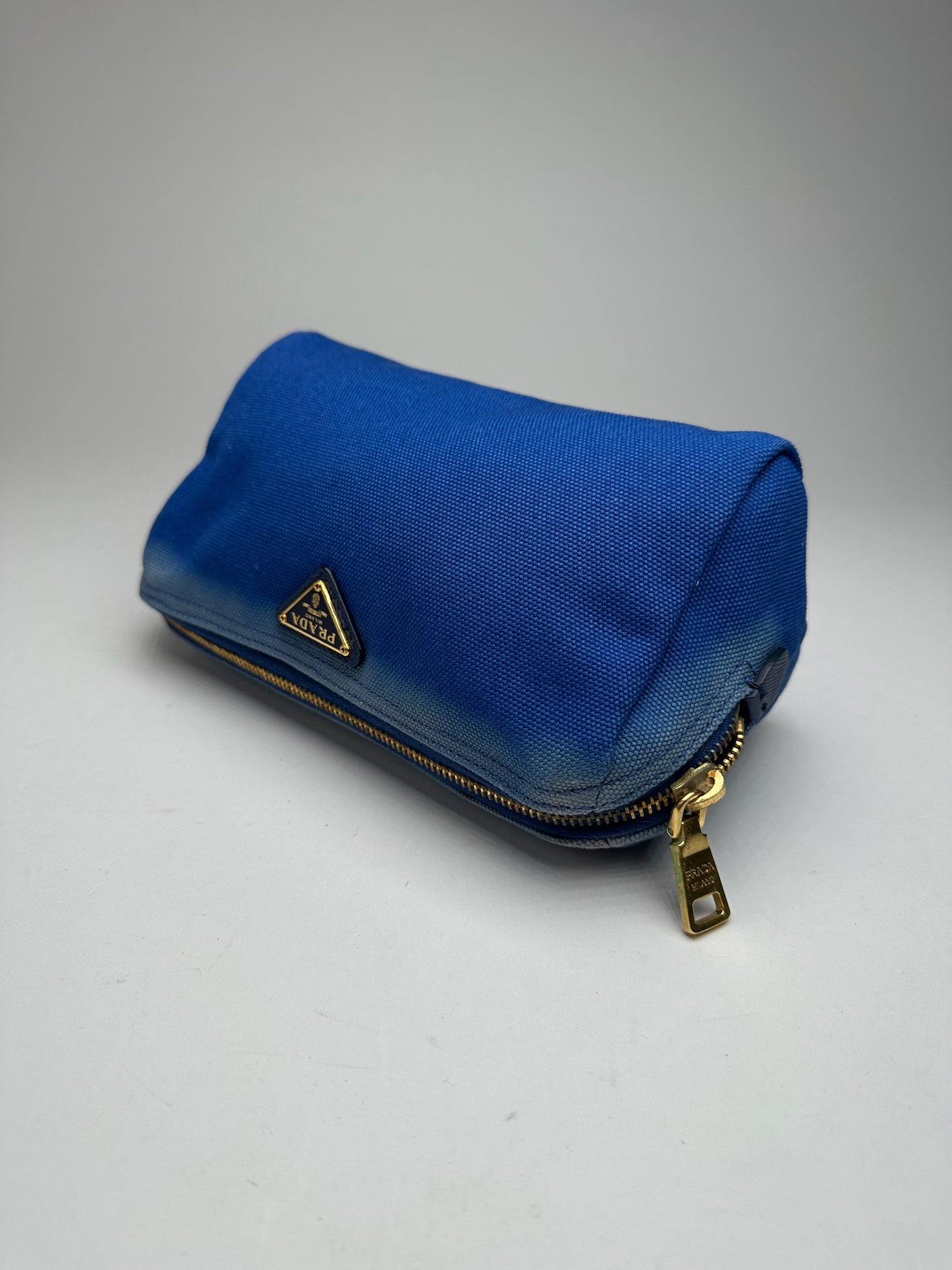 Vintage Prada Denim Bag/Clutch navy