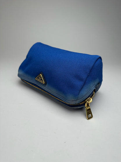 Vintage Prada Denim Bag/Clutch navy