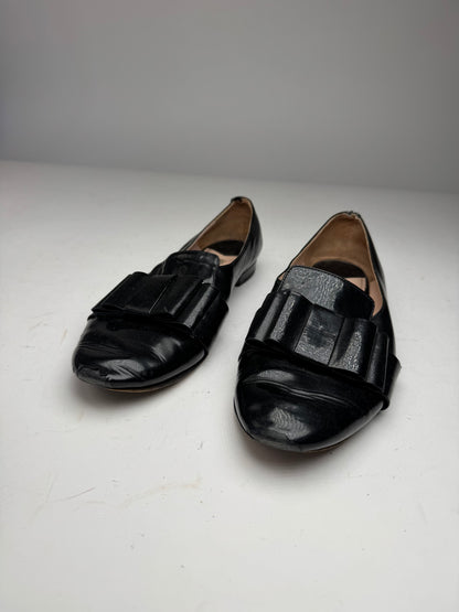 Miu Miu Patent Leather Ballerinas black 38