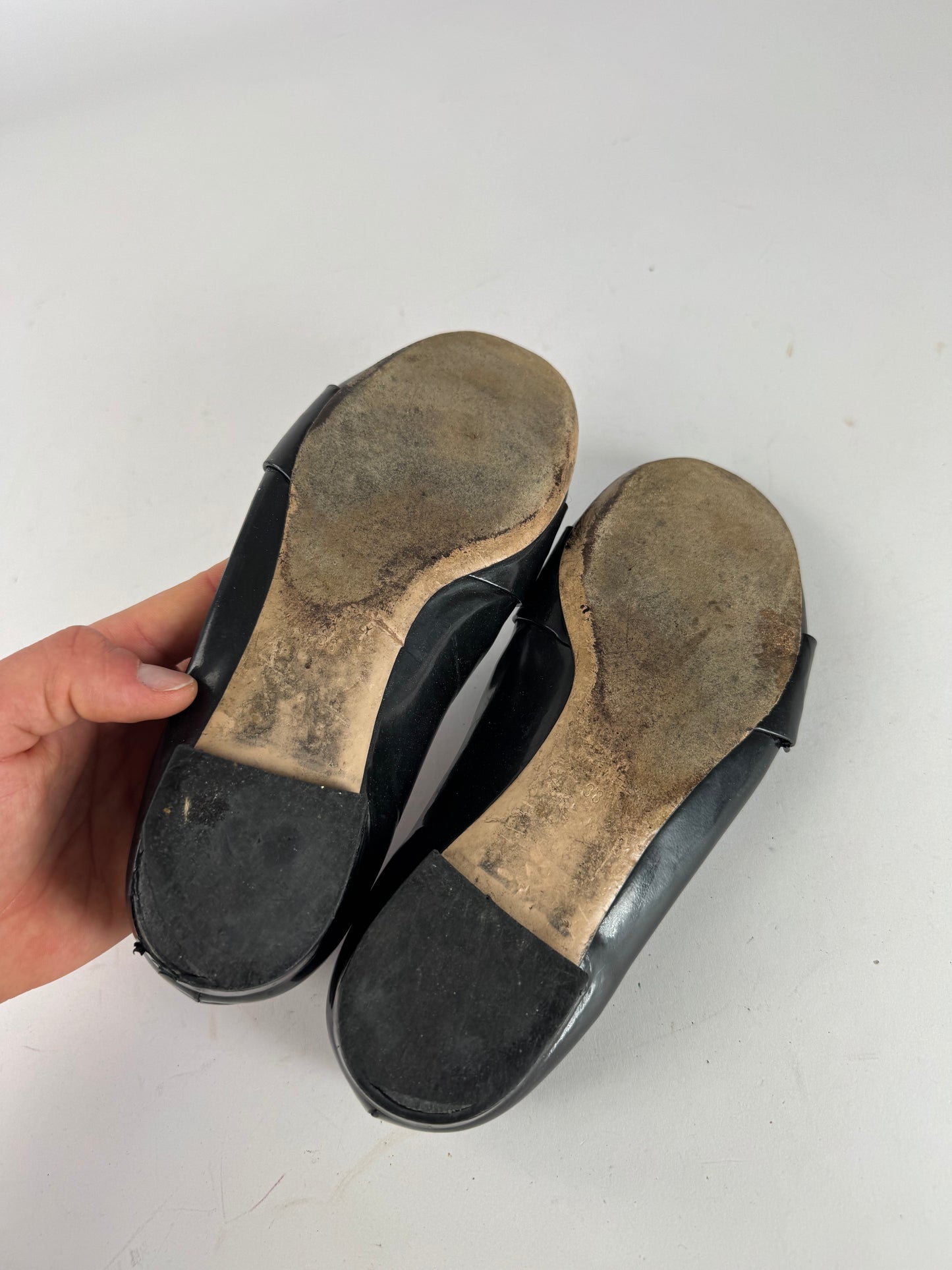 Miu Miu Patent Leather Ballerinas black 38