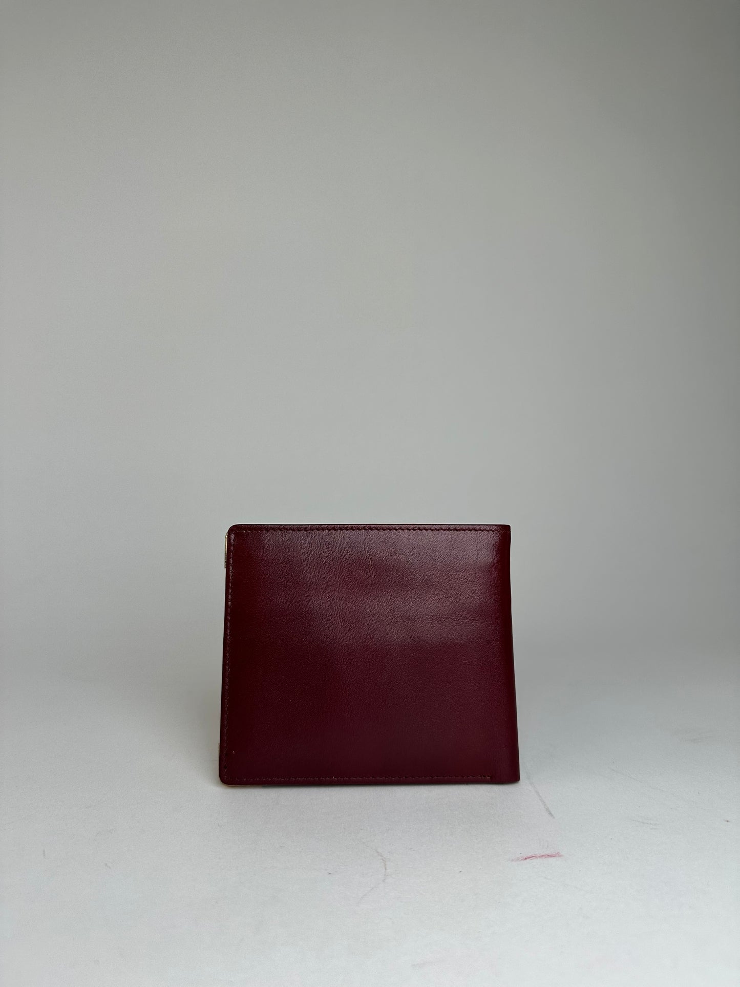Vintage Cartier Must de Cartier Bifold Leather Card Holder Bordeaux