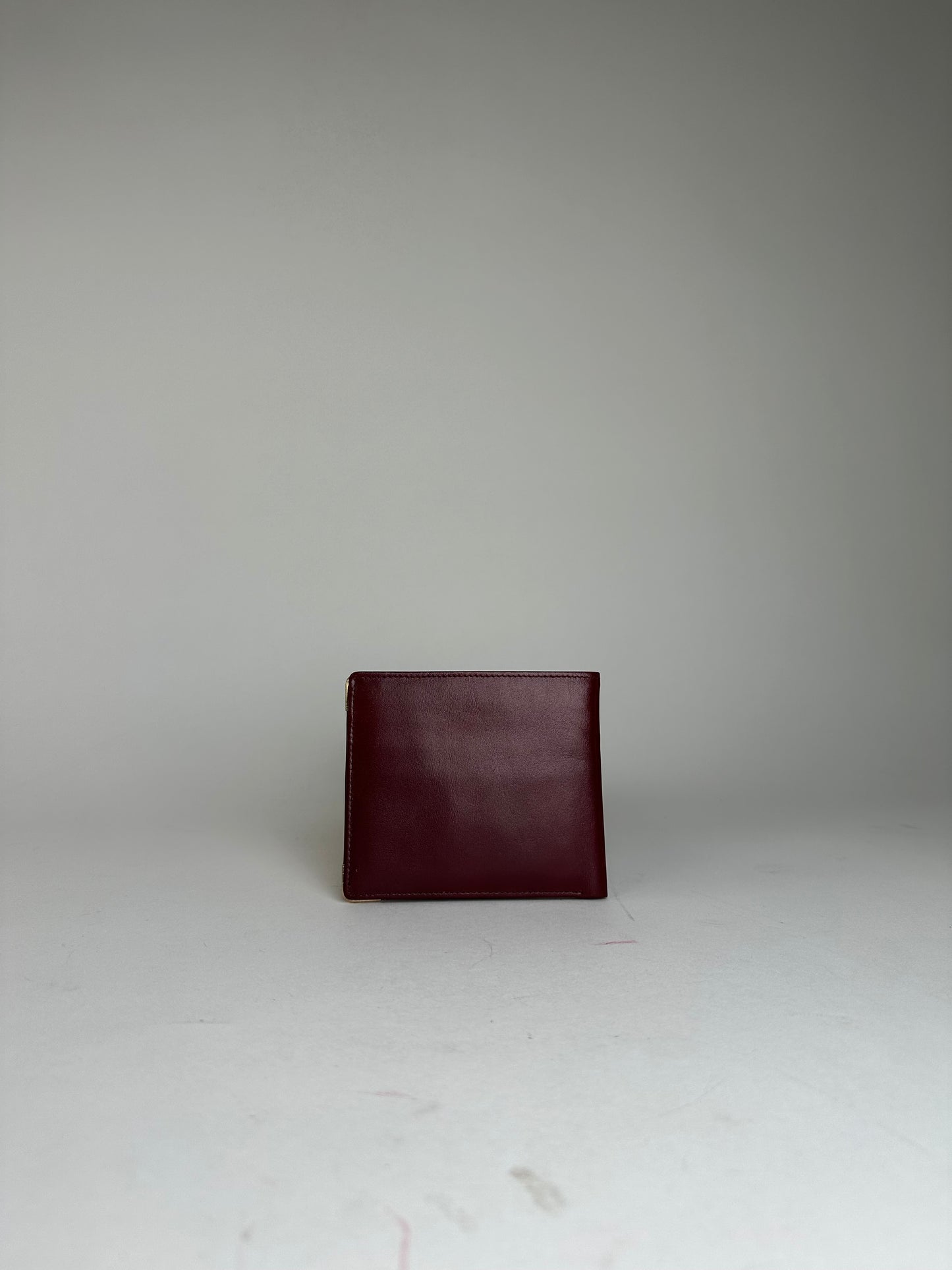 Vintage Cartier Must de Cartier Bifold Leather Card Holder Bordeaux