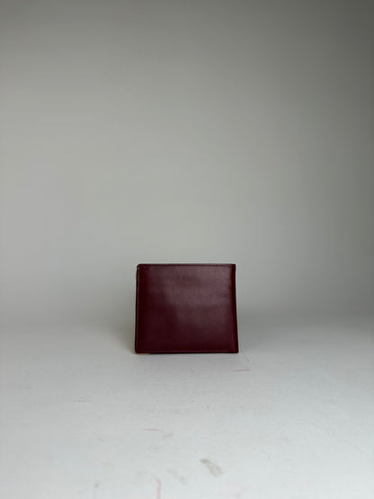 Vintage Cartier Must de Cartier Bifold Leather Card Holder Bordeaux