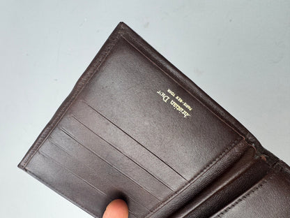 Vintage Dior Oblique Monogram Leather Wallet Brown