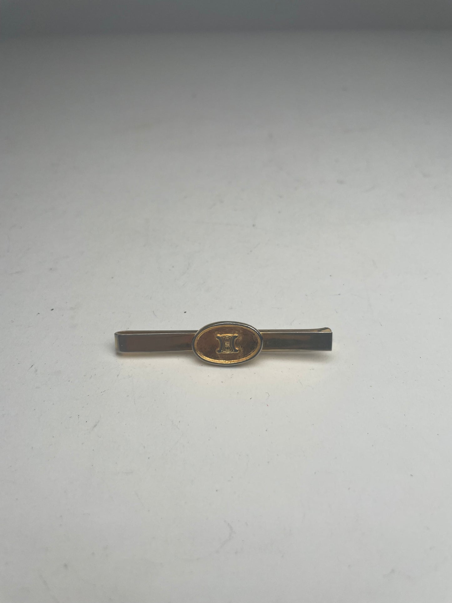 Vintage Celine Paris Steel Tie/Money Clamp golden