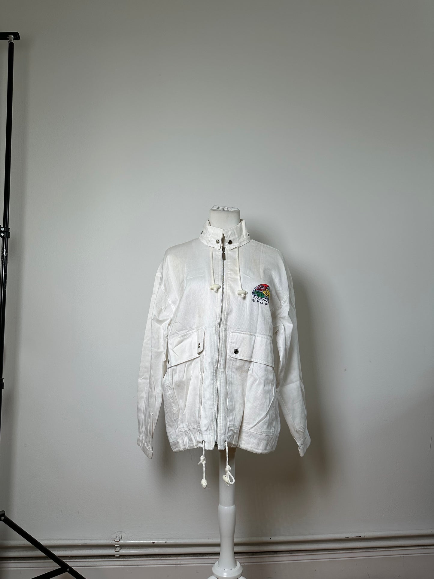 Vintage Balenciaga Sports Cotton Jacket White M