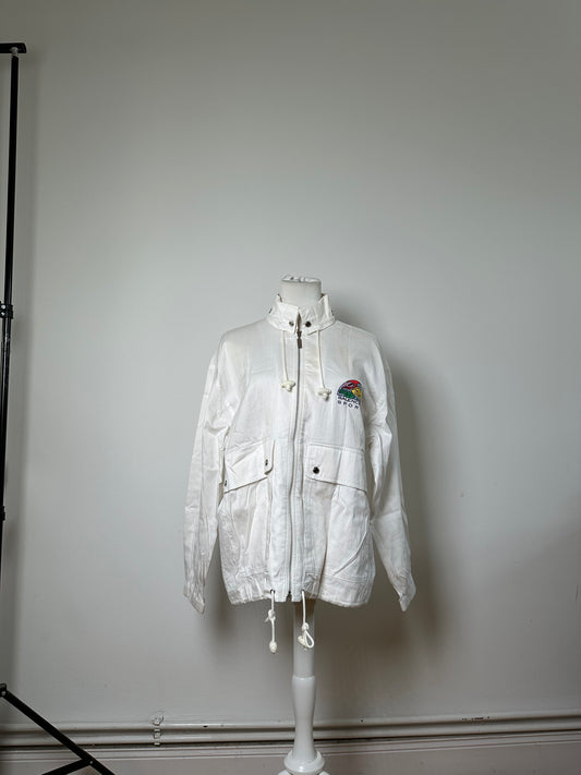 Vintage Balenciaga Sports Cotton Jacket White M