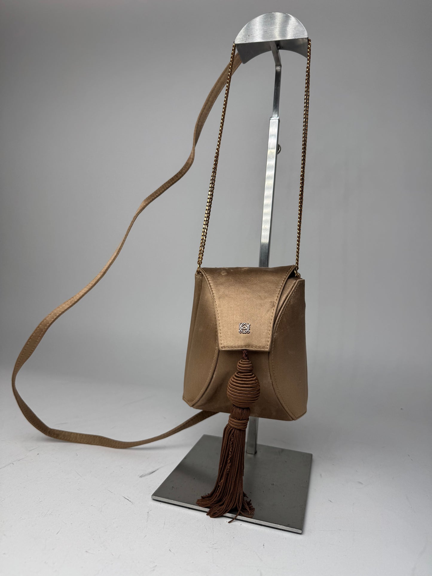 Vintage Loewe Madrid 2Way Crossbody Bag Gold