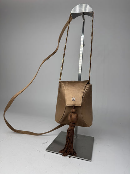 Vintage Loewe Madrid 2Way Crossbody Bag Gold