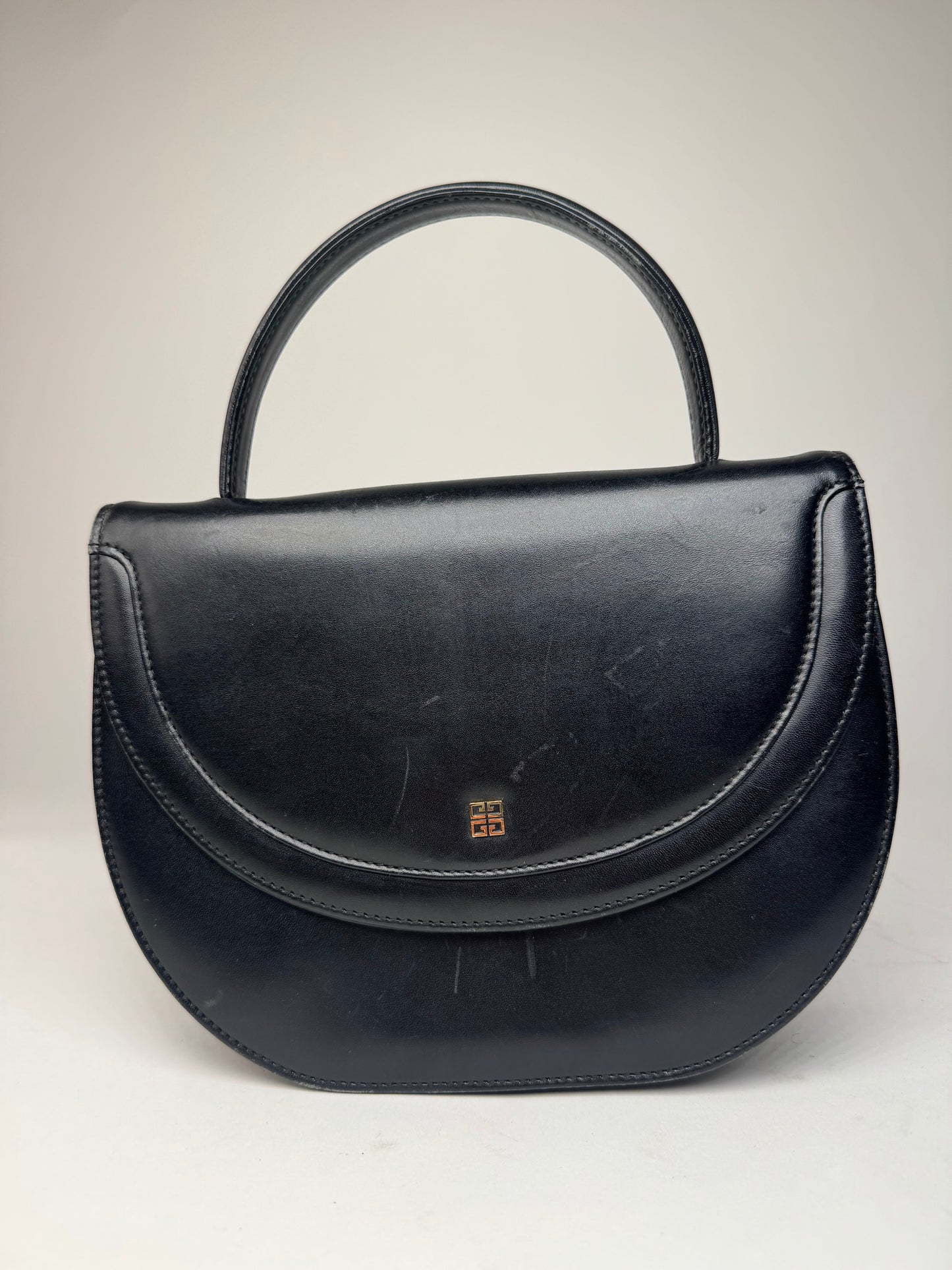 Vintage Givenchy Leather Handbag Black