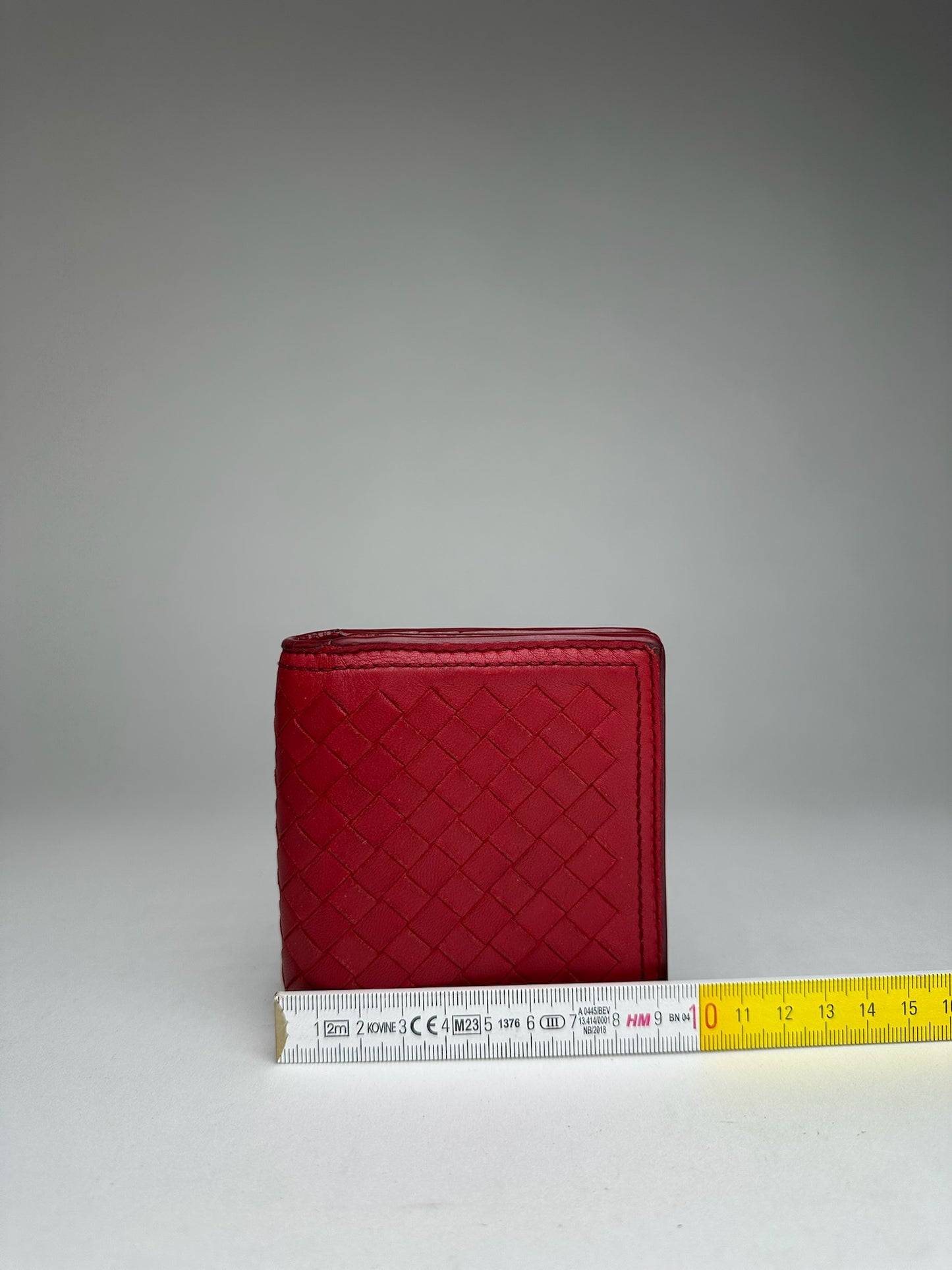 Vintage Bottega Veneta Leather Wallet Red