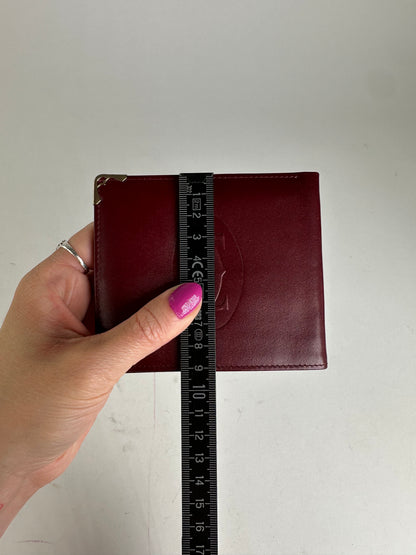 Vintage Cartier Must de Cartier Bifold Leather Card Holder Bordeaux