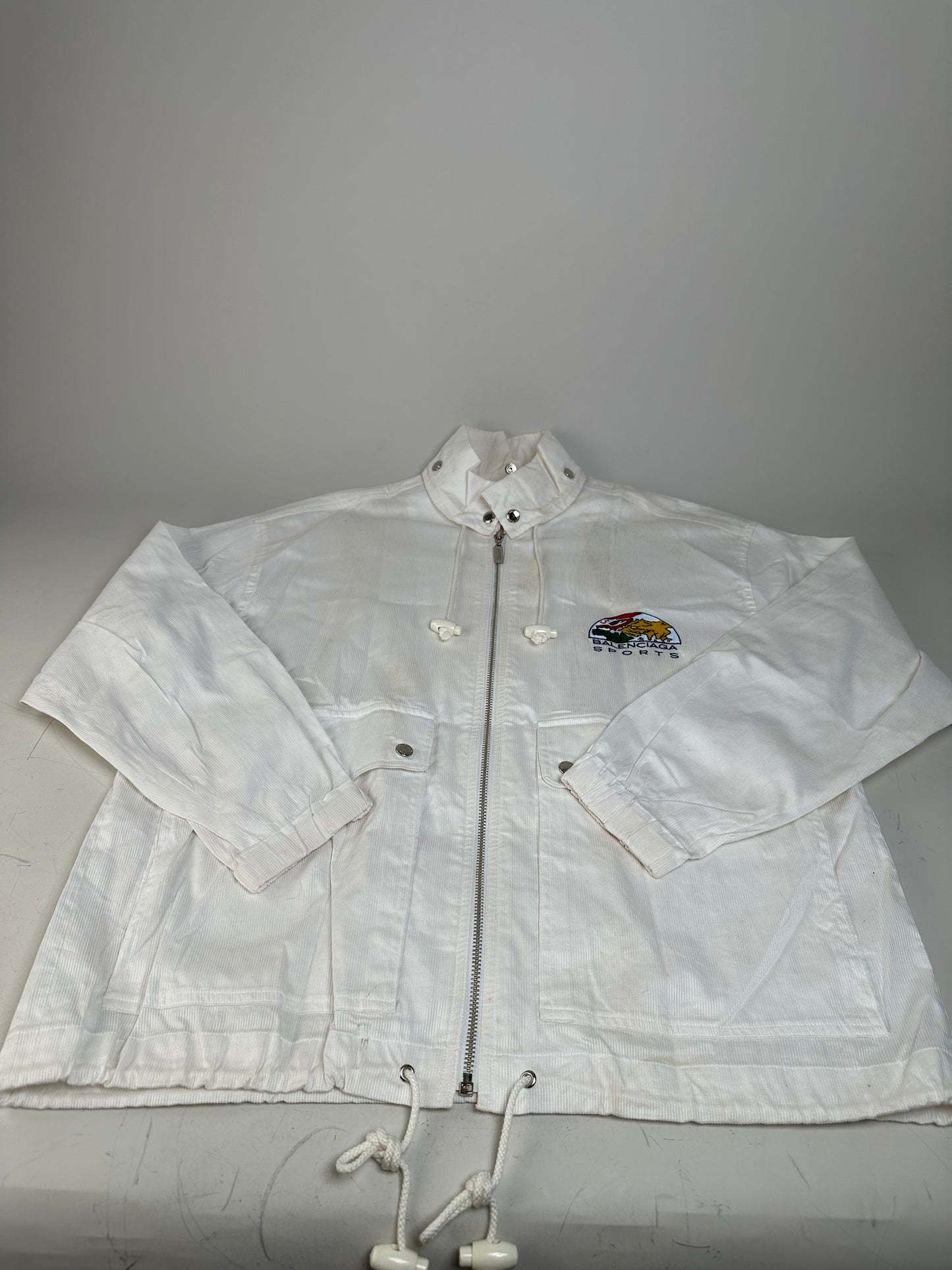 Vintage Balenciaga Sports Cotton Jacket White M