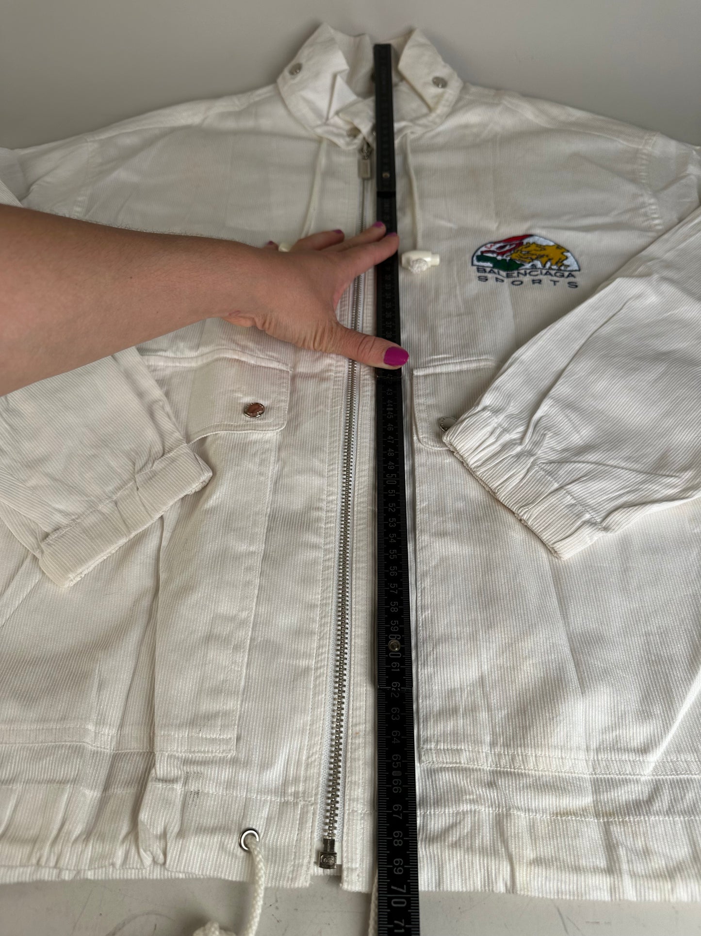 Vintage Balenciaga Sports Cotton Jacket White M