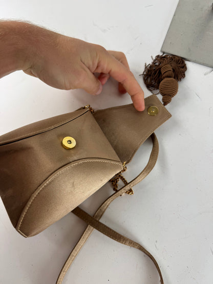 Vintage Loewe Madrid 2Way Crossbody Bag Gold