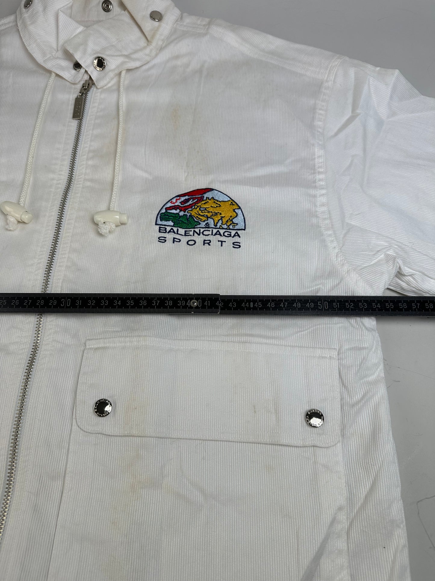 Vintage Balenciaga Sports Cotton Jacket White M