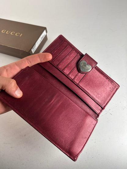 Vintage Gucci Monogram wallet beige purple