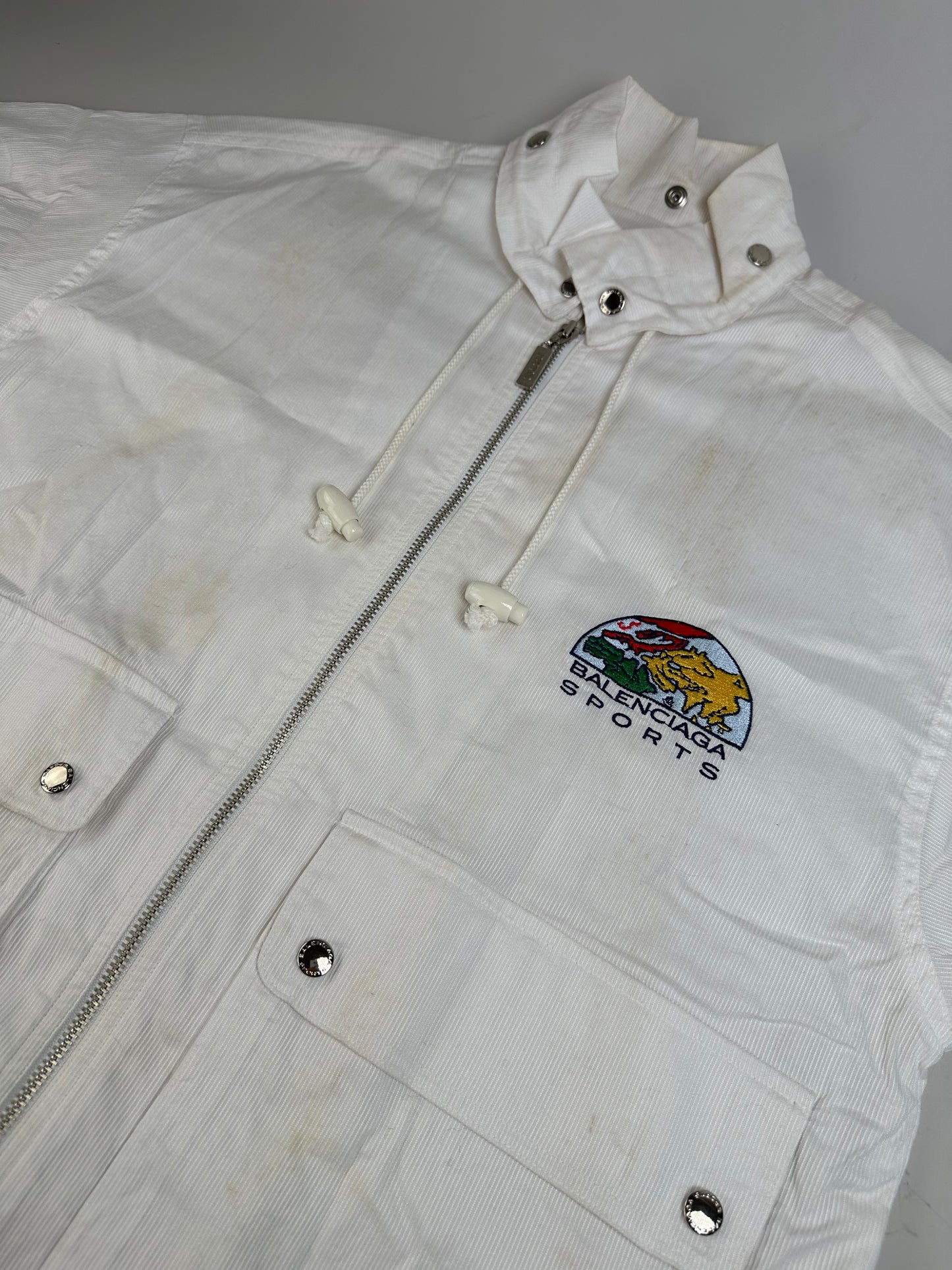 Vintage Balenciaga Sports Cotton Jacket White M