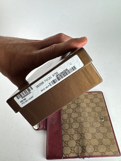 Vintage Gucci Monogram wallet beige purple