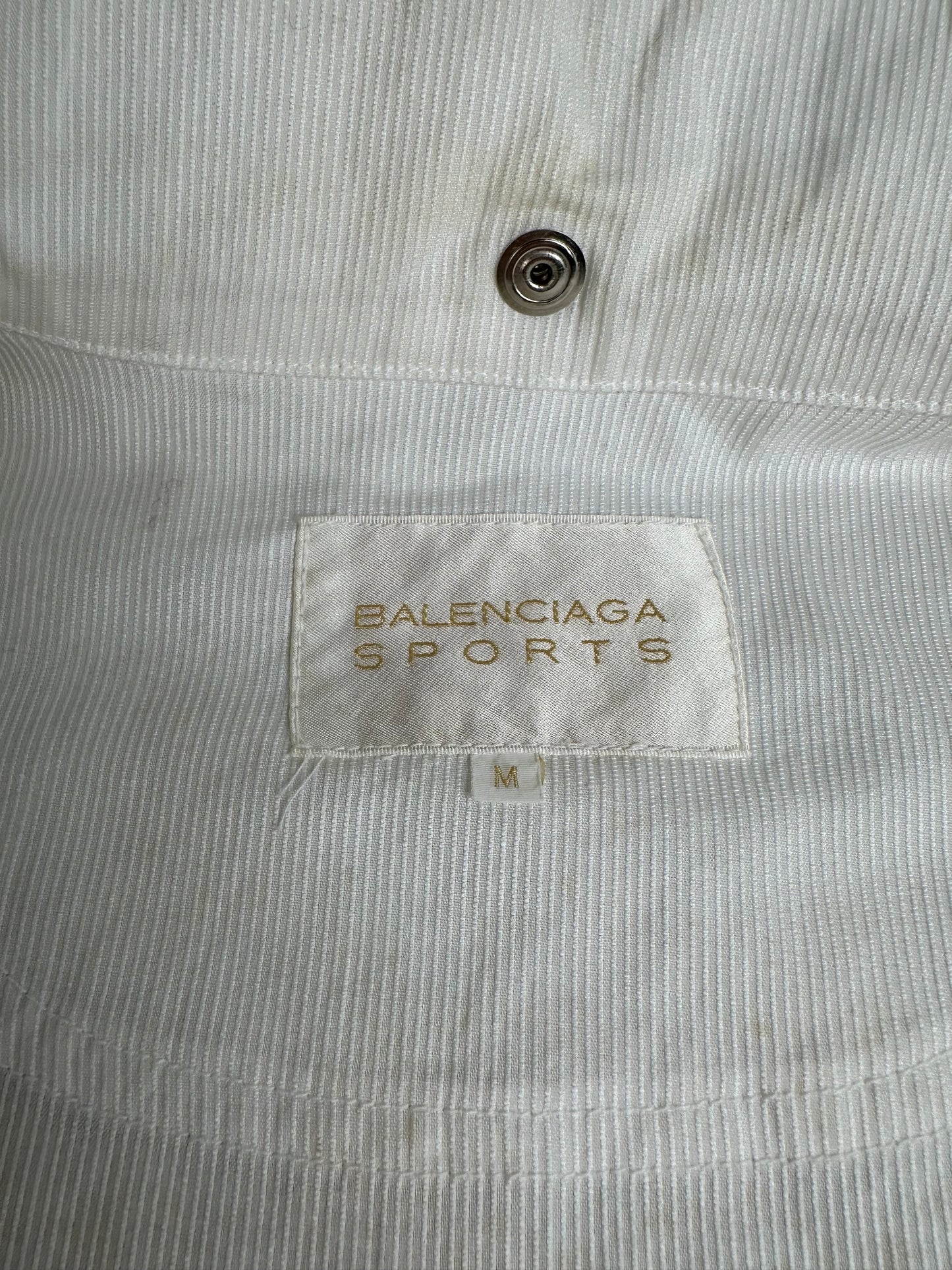 Vintage Balenciaga Sports Cotton Jacket White M