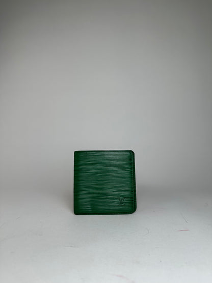 Vintage Louis Vuitton Epi Leather Bifold Wallet Borneo Green