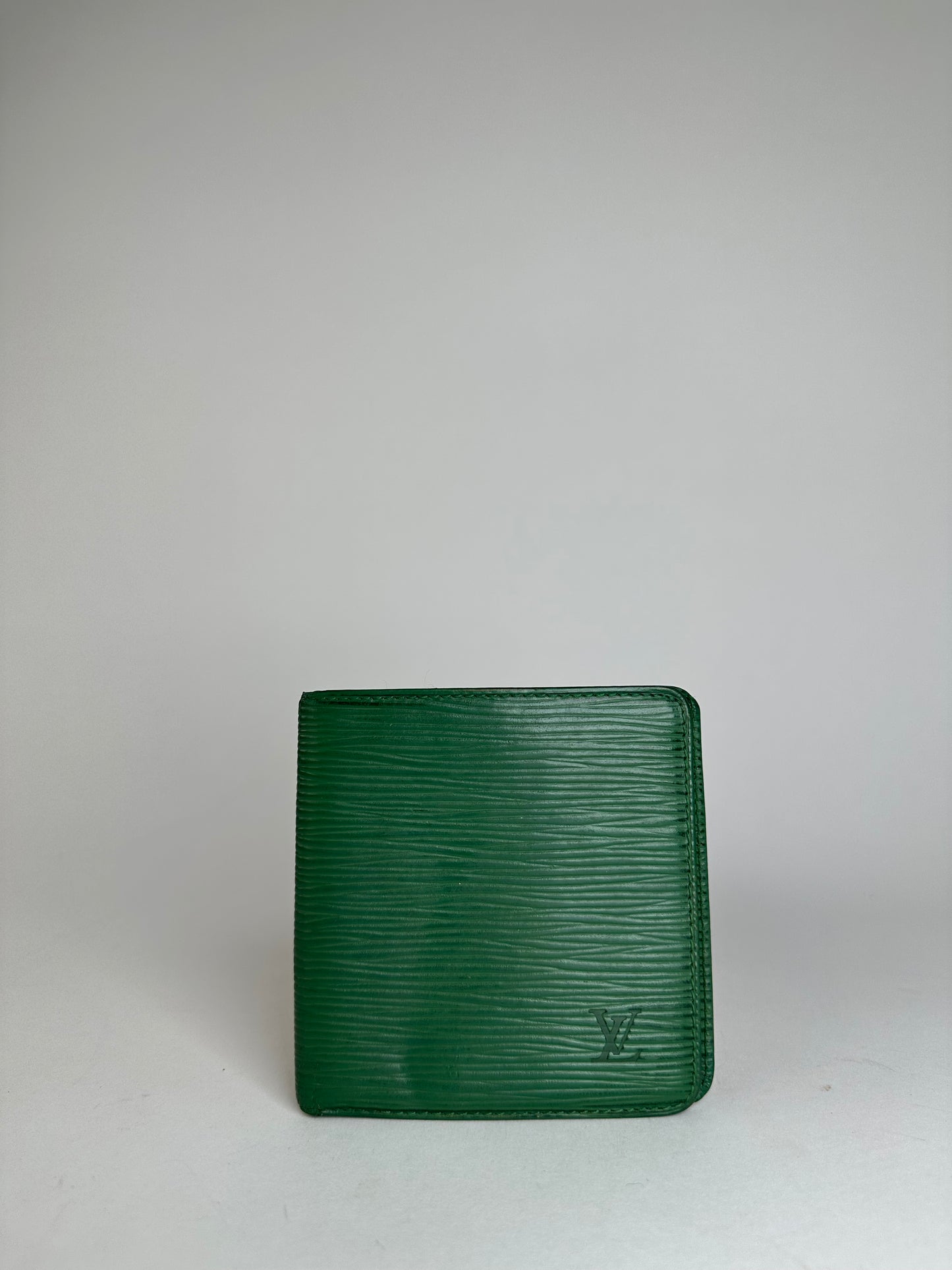 Vintage Louis Vuitton Epi Leather Bifold Wallet Borneo Green
